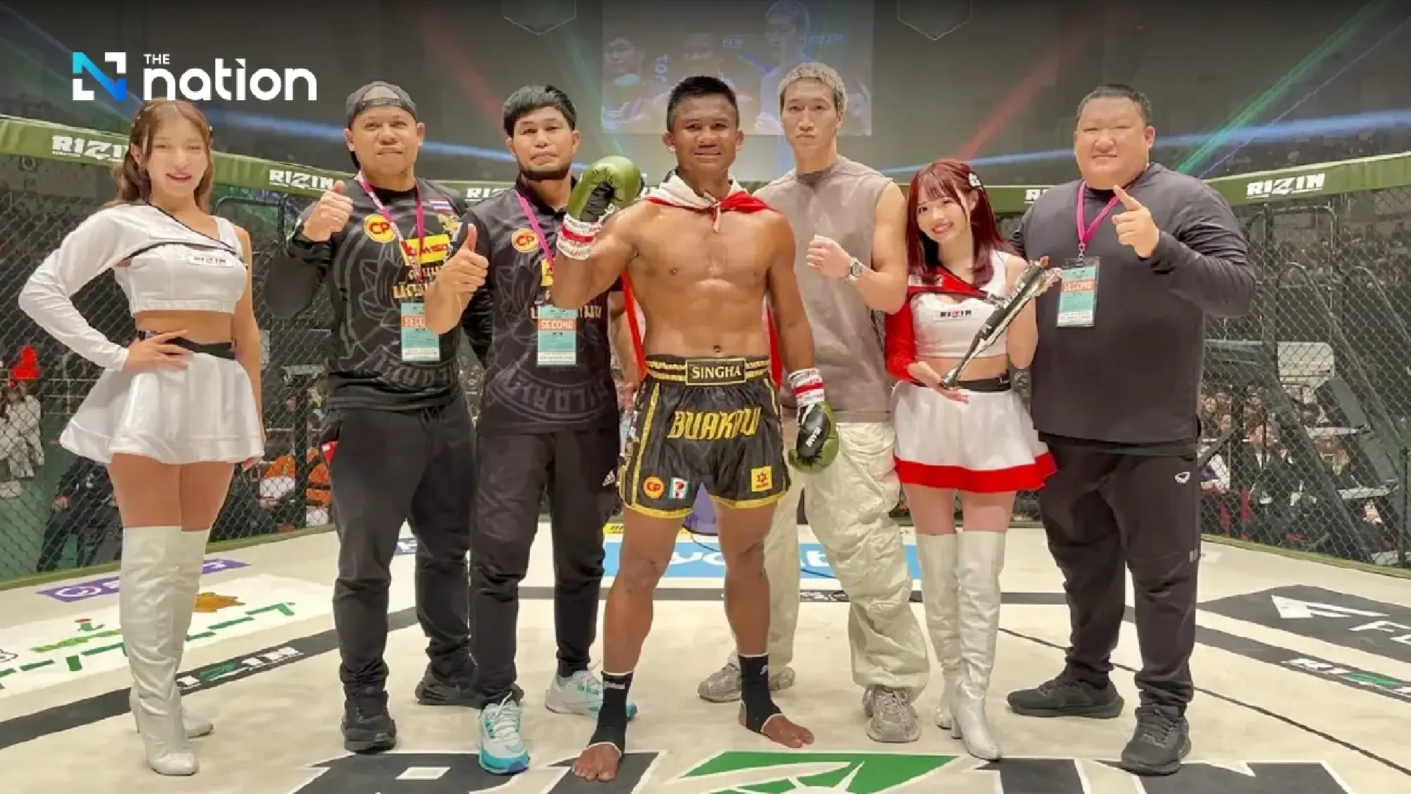 In a thrilling showdown at the Kobe World Hall in Japan, Muay Thai legend Buakaw Banchamek delivered a spectacular knockout victory against Japanese-Brazilian fighter Minoru Kimura during their Rizin Landmark 9 encounter. A Battle of Legends The fight, highly anticipated by fans of both fighters, was charged with tension even before the first bell. Kimura had publicly taunted Buakaw, accusing the Thai fighter of avoiding a rematch and claiming that Buakaw was afraid to face him again. These provocations only served to heighten the intensity of the bout between these two seasoned warriors. The Fight Unfolds Buakaw, now 41 years old, entered the ring under kickboxing rules, and the action was immediate. From the moment the bell rang, both fighters exchanged a flurry of punches, showcasing their skill and determination. However, it was Buakaw's experience and strategic prowess that ultimately decided the fight. The decisive moment came at 4:10 into the match when Buakaw landed a powerful right straight punch that sent Kimura crashing to the canvas, unable to continue. A Victory for the Ages This victory not only silenced Kimura's taunts but also reinforced Buakaw’s dominance in the world of combat sports. With this win, Buakaw further solidified his status as a kickboxing icon and a Muay Thai legend, reminding the world of his unmatched skill and resilience in the ring.